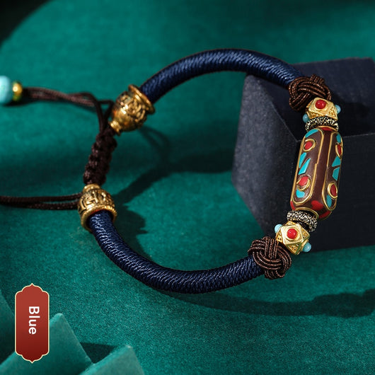 Pulsera Bohemia Nudo Dragón Tejida a Mano en Latón Vintage para Mujer - Image 8