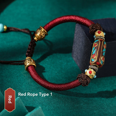 Pulsera Bohemia Nudo Dragón Tejida a Mano en Latón Vintage para Mujer - Image 10