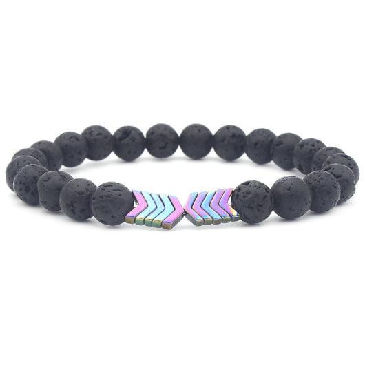 Pulsera de Piedra Natural Volcánica con Magnetismo para Hombre y Mujer - Image 12