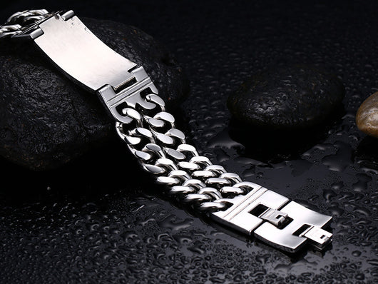 Pulsera de Acero Titanio para Hombre - Diseño Moderno y Elegante - Image 11