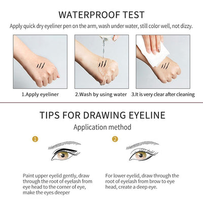 Delineador Líquido Waterproof con Punta Destacadora - Maquillaje Profesional - Image 18