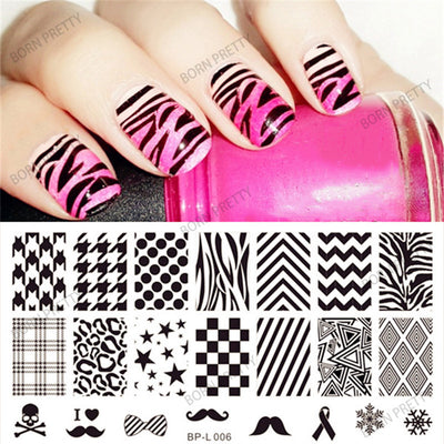Kit Completo de Plantillas de Estampado para Uñas con Patrones Variados - Image 3