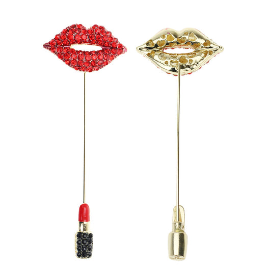 Broche Labial Diamante Rojo Brillante - Image 7
