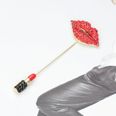 Broche Labial Diamante Rojo Brillante - Image 14