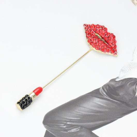 Broche Labial Diamante Rojo Brillante - Image 14