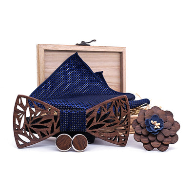 Corbatín de Madera Elegante para Traje y Eventos Formales - Image 5