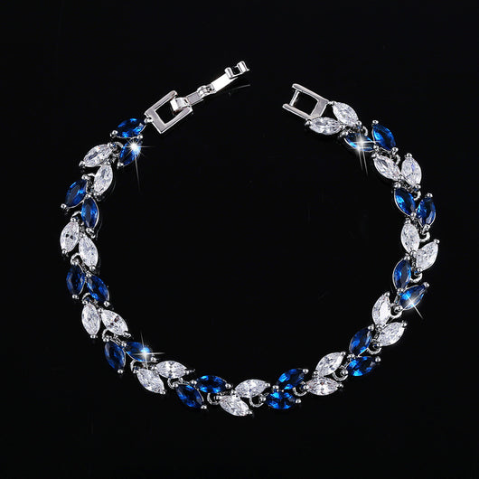 Pulsera de Moda Coreana con Hojas de Circón AAA - Image 9