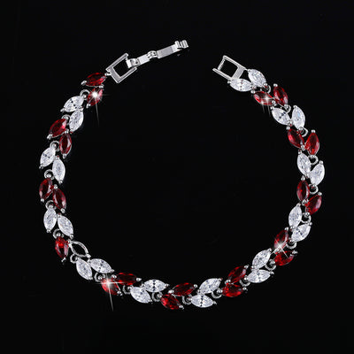 Pulsera de Moda Coreana con Hojas de Circón AAA - Image 10
