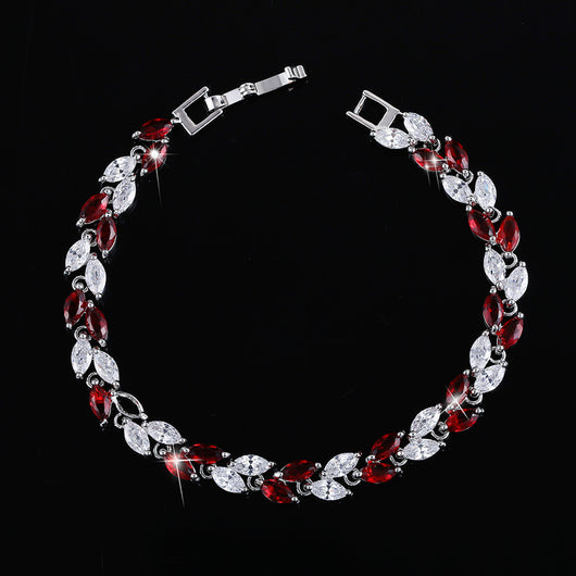 Pulsera de Moda Coreana con Hojas de Circón AAA - Image 10