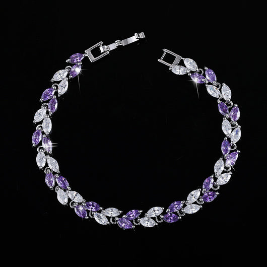 Pulsera de Moda Coreana con Hojas de Circón AAA - Image 11