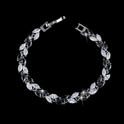 Pulsera de Moda Coreana con Hojas de Circón AAA - Image 15