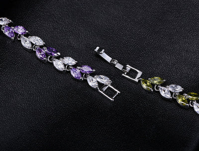 Pulsera de Moda Coreana con Hojas de Circón AAA - Image 17