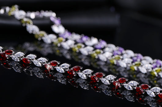 Pulsera de Moda Coreana con Hojas de Circón AAA - Image 19