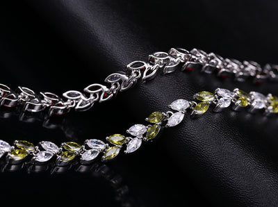 Pulsera de Moda Coreana con Hojas de Circón AAA - Image 20
