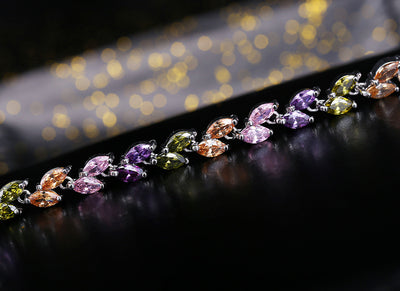 Pulsera de Moda Coreana con Hojas de Circón AAA - Image 21