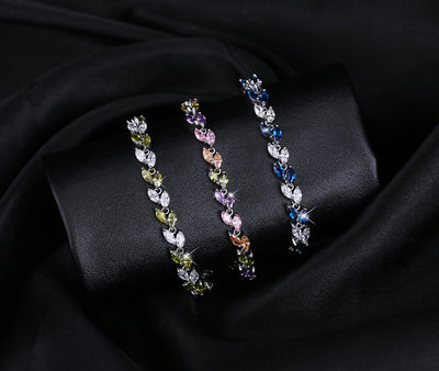 Pulsera de Moda Coreana con Hojas de Circón AAA - Image 22