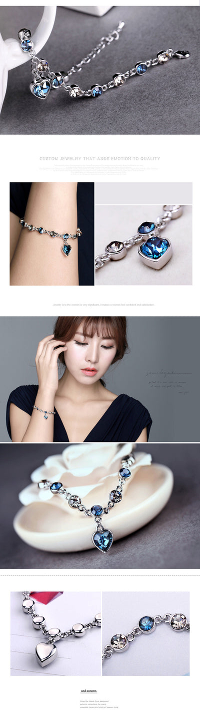Pulsera de Cristal Corazón del Océano - Joyería de Moda - Image 8