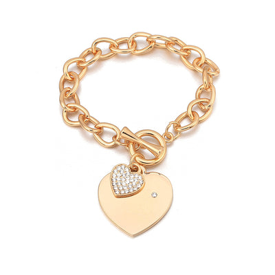 Pulsera de Diamantes con Corazón de Durazno - Image 5