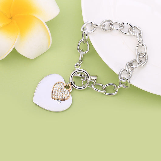 Pulsera de Diamantes con Corazón de Durazno - Image 10