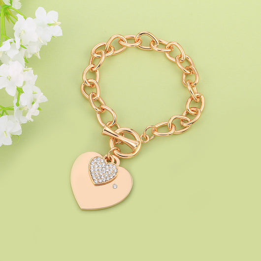 Pulsera de Diamantes con Corazón de Durazno - Image 11