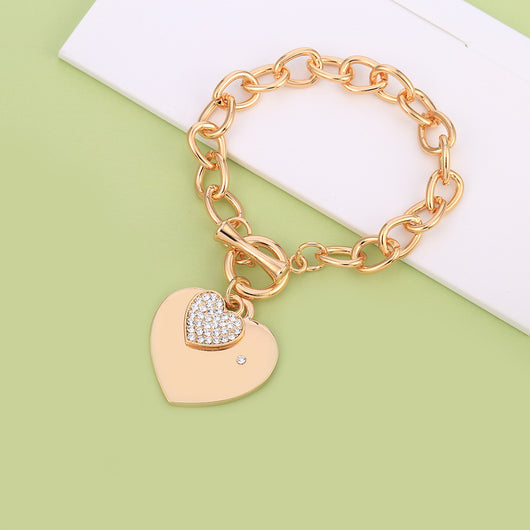 Pulsera de Diamantes con Corazón de Durazno - Image 12