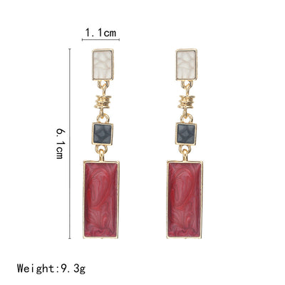 Aretes Rectangulares Elegantes - Image 6