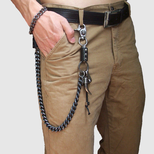 Cadena para Pantalón con Calavera Cornuda de Metal - Image 14