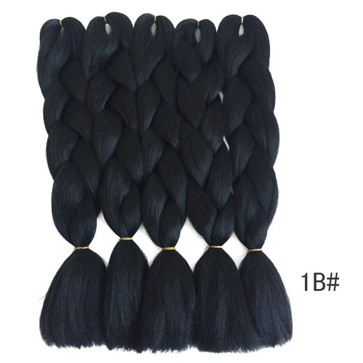 Peluca de Trenzas Sucias Color Natural - Cabello Sintético Premium - Image 2