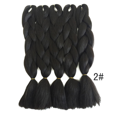 Peluca de Trenzas Sucias Color Natural - Cabello Sintético Premium - Image 3