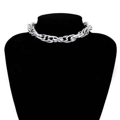 Collar Cadena Punk Metal Pesado Retro Corto - Image 24