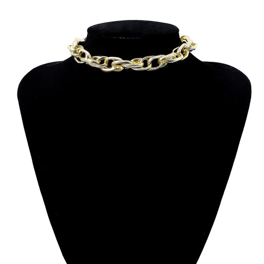 Collar Cadena Punk Metal Pesado Retro Corto - Image 25