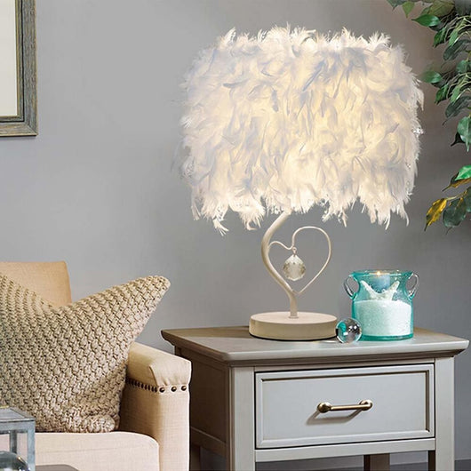 Lámpara de Mesita LED Alas de Cristal Corazón Pluma - Image 18