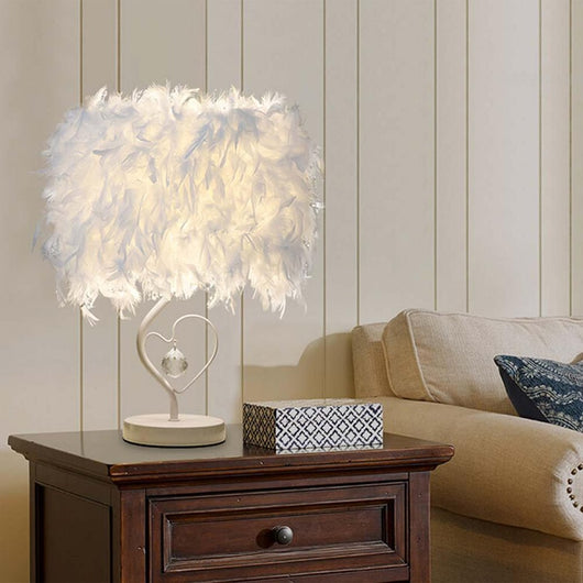 Lámpara de Mesita LED Alas de Cristal Corazón Pluma - Image 19