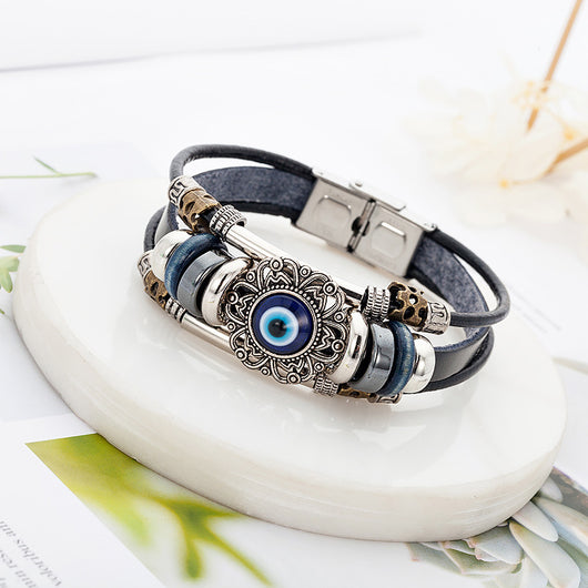 Pulsera de Cuero Turquesa Vintage - Image 16