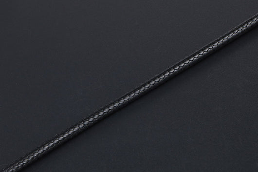 Collar Tejido de Lino Negro con Cuerda de Cera - Image 22