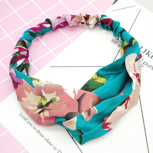 Banda Elástica para Cabello de Seda con Flores - Image 15