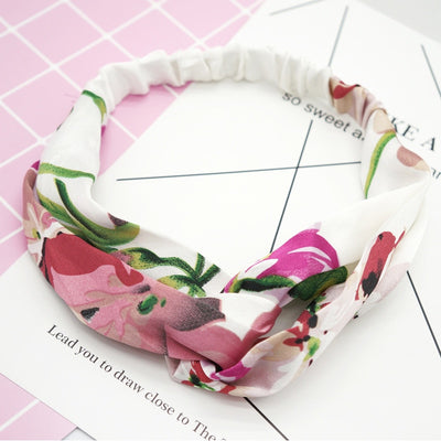 Banda Elástica para Cabello de Seda con Flores - Image 16