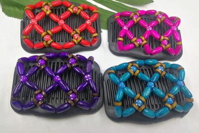 Peine Mágico Elástico con Perlas para el Cabello - Clip Accesorio Versátil - Image 3