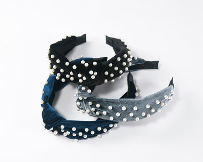 Diadema de Terciopelo Perla con Nudo Decorativo - Image 10
