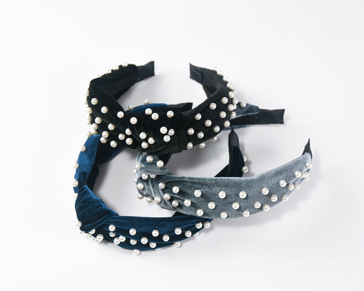 Diadema de Terciopelo Perla con Nudo Decorativo - Image 10