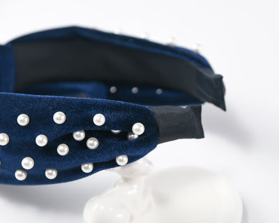 Diadema de Terciopelo Perla con Nudo Decorativo - Image 12