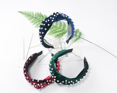 Diadema de Terciopelo Perla con Nudo Decorativo - Image 16
