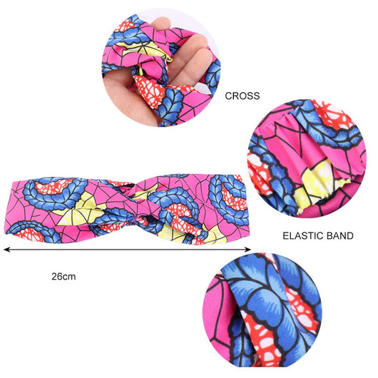 Diadema Estampado Africano Retorcida para Mujer - Image 8