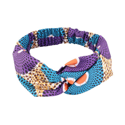 Diadema Estampado Africano Retorcida para Mujer - Image 17