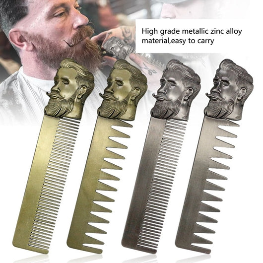 Peine de dientes anchos chapado en bronce - Image 11