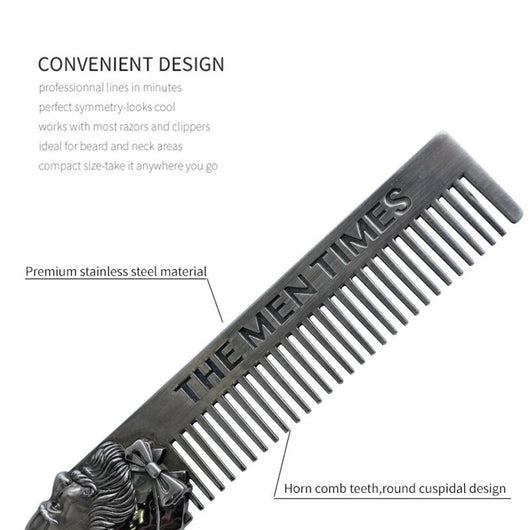Peine de dientes anchos chapado en bronce - Image 17
