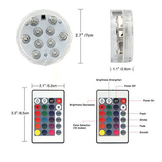 Lámpara Tanque de Agua con Control Remoto LED - Image 14