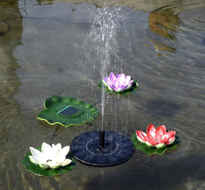 Fuente Solar Flotante de Mercurio para Jardín Miniatura - Image 23