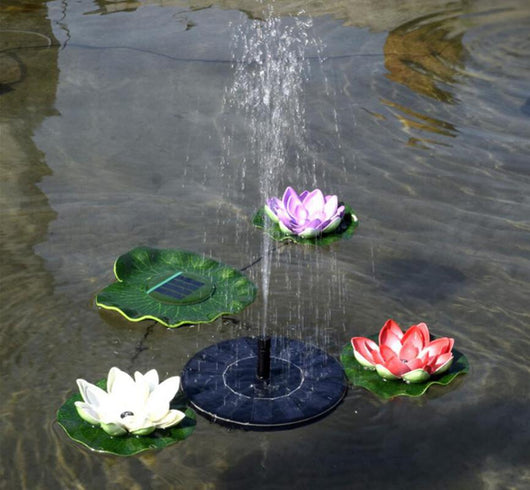 Fuente Solar Flotante de Mercurio para Jardín Miniatura - Image 23