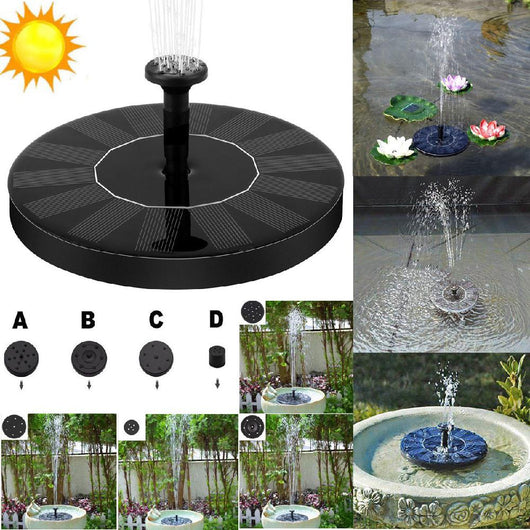 Fuente Solar Flotante de Mercurio para Jardín Miniatura - Image 27